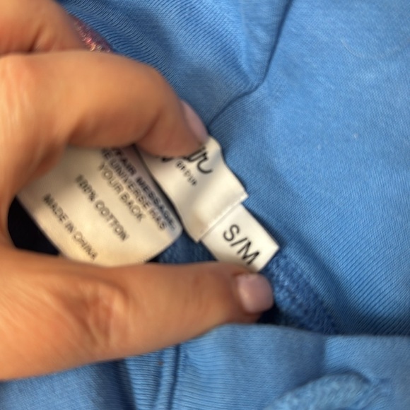 MAYFAIR 2 PC SET Hoodie Cropped + Sweatshorts Everyone Else Isn't You Size S/XS - Picture 15 of 16